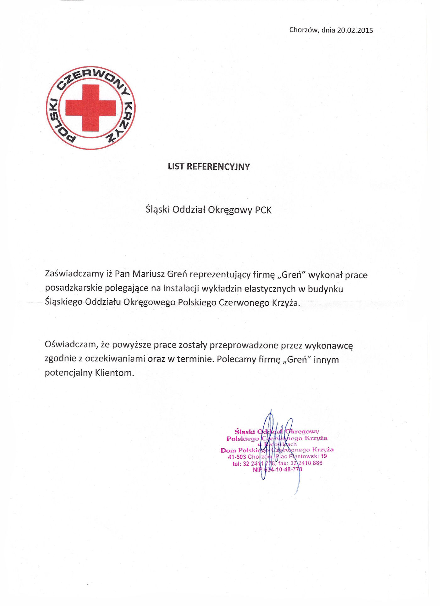 Polski Czerwony Krzyż, oddział Chorzów